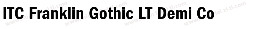 ITC Franklin Gothic LT Demi Compressed Italic字体转换